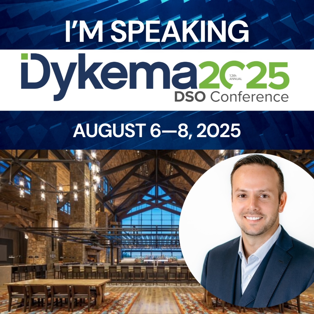 Nate will be speaking at the Dykema 2025 DSO Conference — the premier event for dental industry leaders and innovators! 